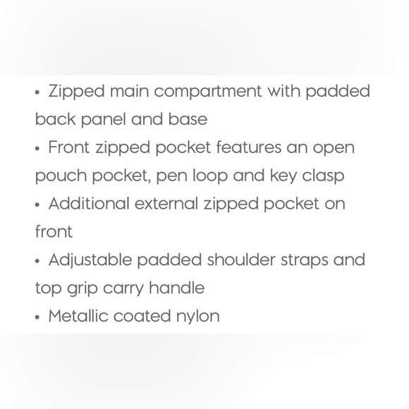 Kipling Metallic Backpack - Picture 9 of 9